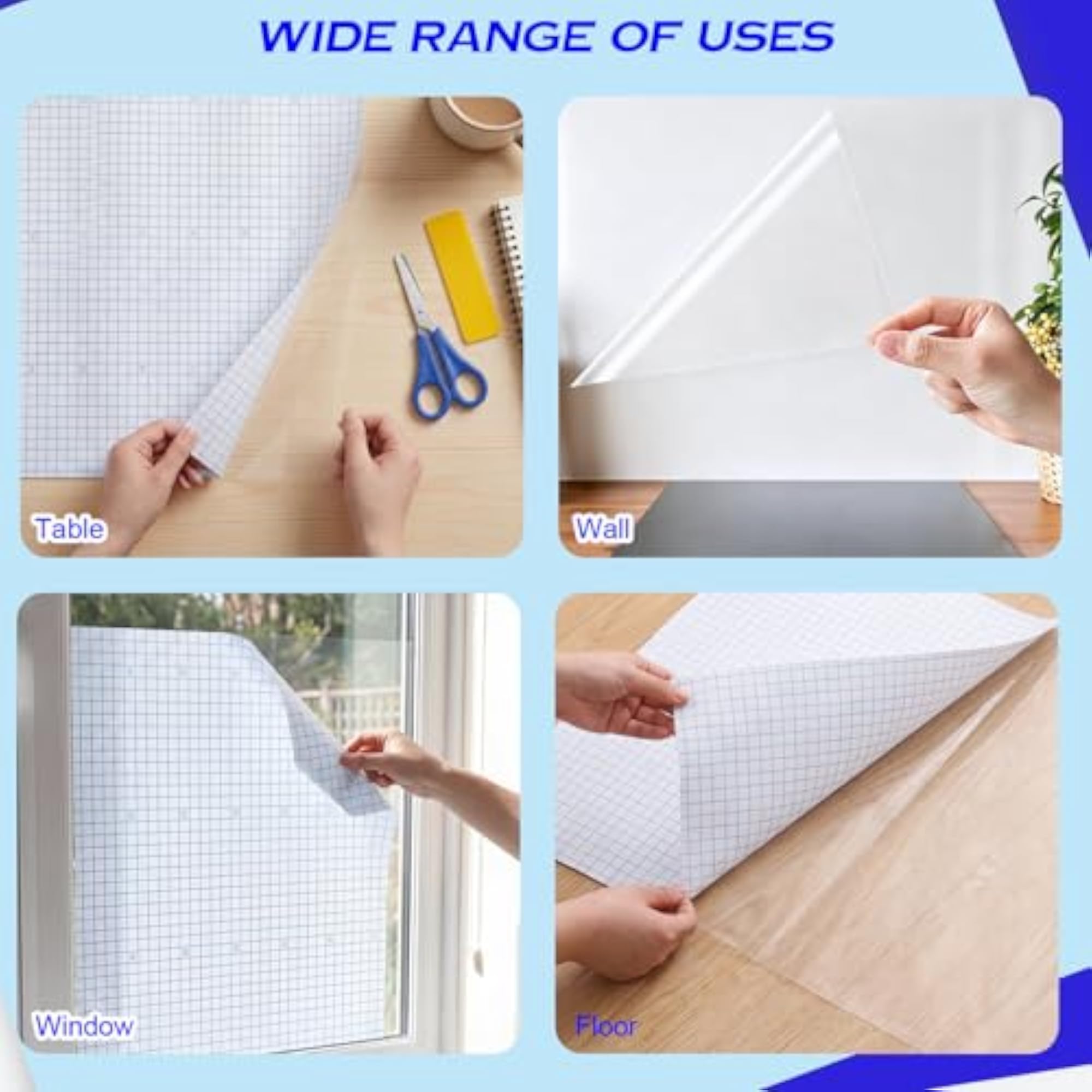Clear Contact Paper Roll for Crafting and Home Decor